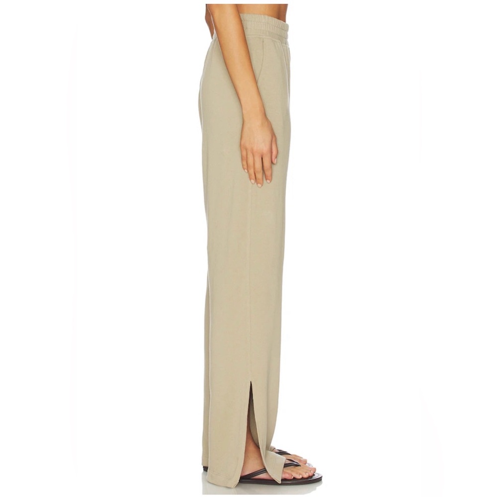 Nation LTD- Wide-Leg Split Hem Pull-On Pants in Light Beige - Picture 7 of 12